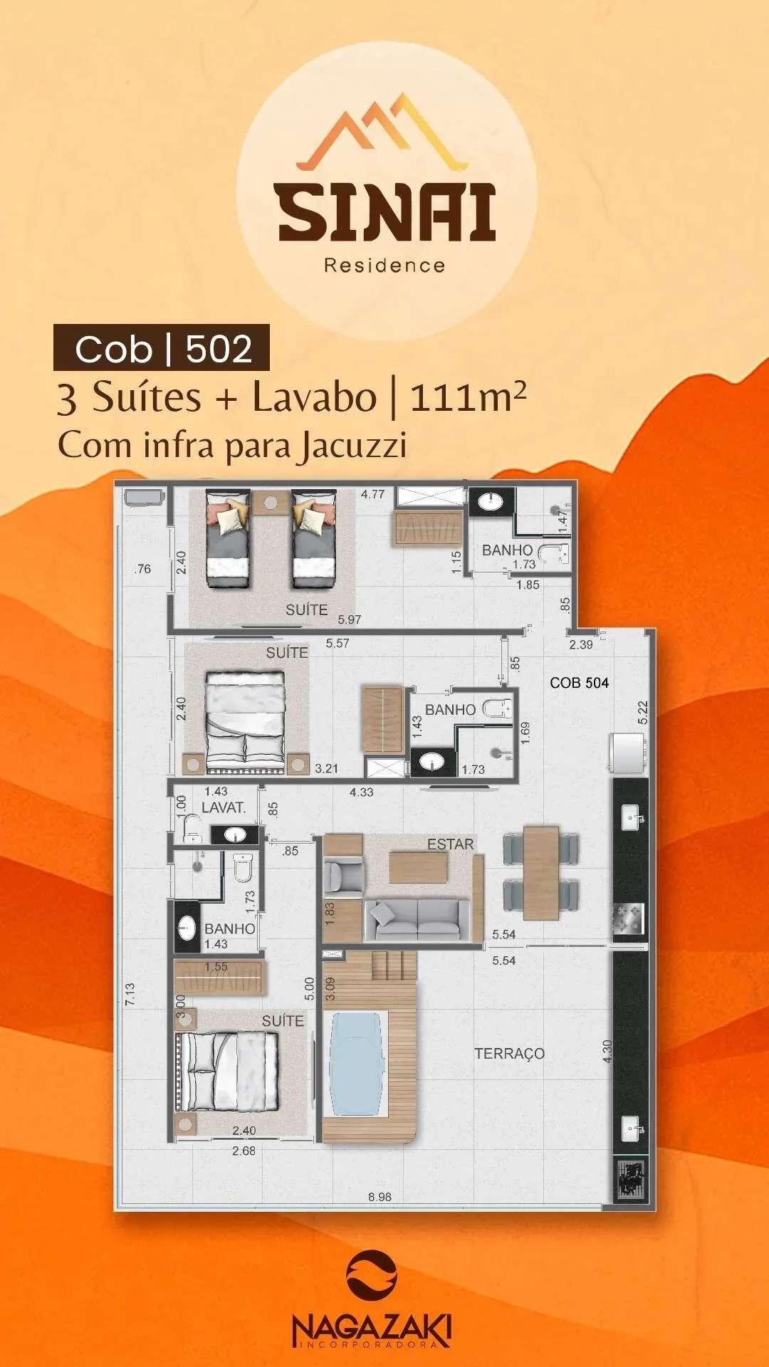 Apartamento à venda, na Praia do Tenório,  em Ubatuba, Sinai Residence, com 2 quartos, 61m² - Grupo Sena Consultoria Imobiliária