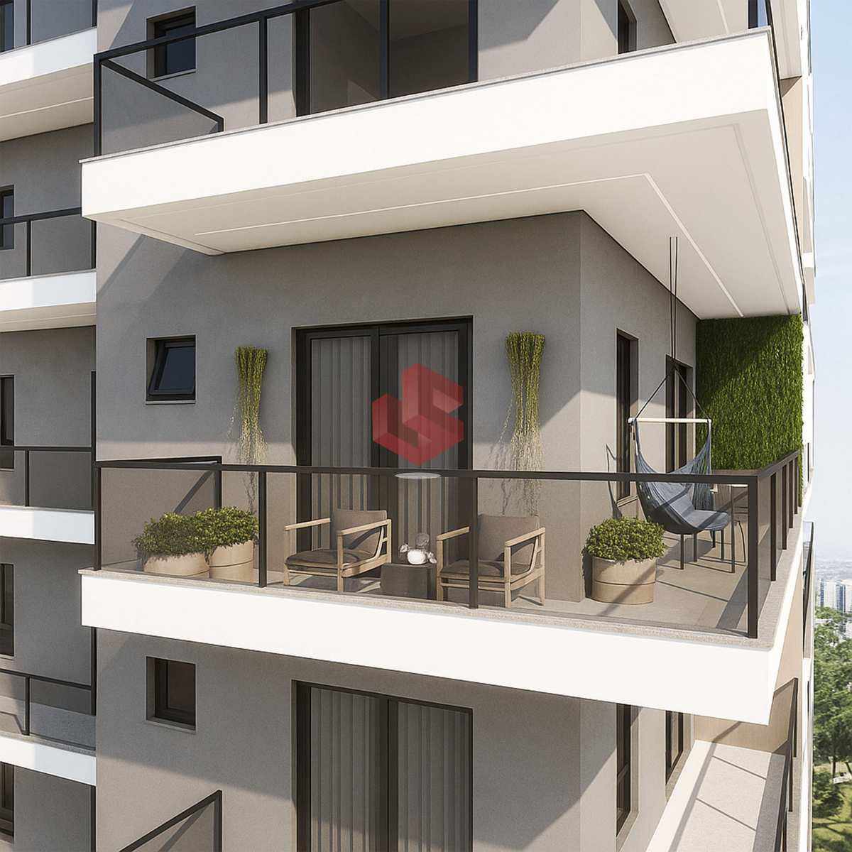 Apartamento à venda, no Blessed Residence,  em Cachoeira Paulista, São João, com 1 quarto, 53,15m² - Grupo Sena Consultoria Imobiliária