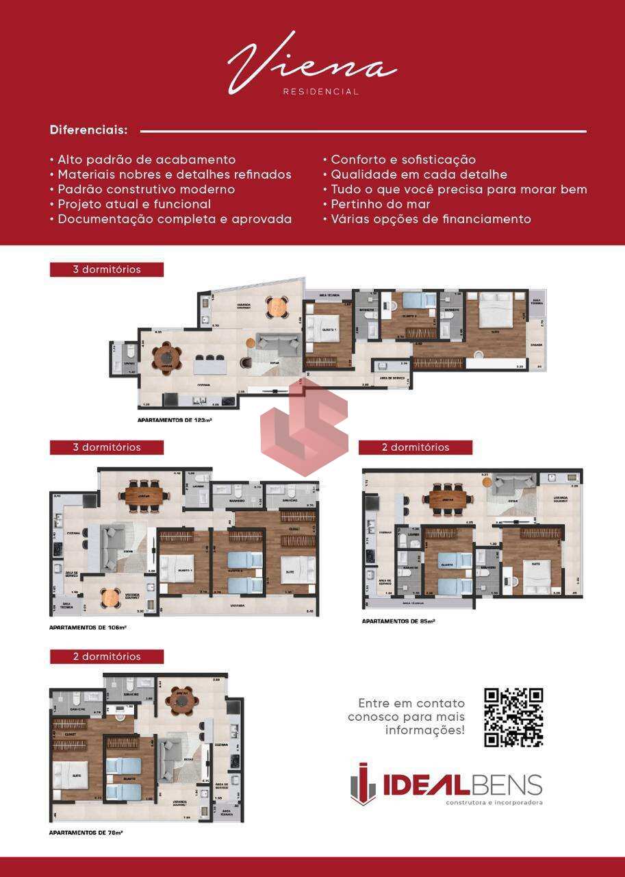 Apartamento à venda, no Viena em Ubatuba, Centro, com 3 quartos, 123m² - Grupo Sena Consultoria Imobiliária