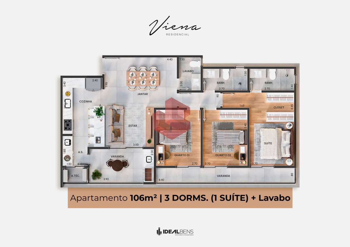 Apartamento à venda, no Viena em Ubatuba, Centro, com 3 quartos, 123m² - Grupo Sena Consultoria Imobiliária
