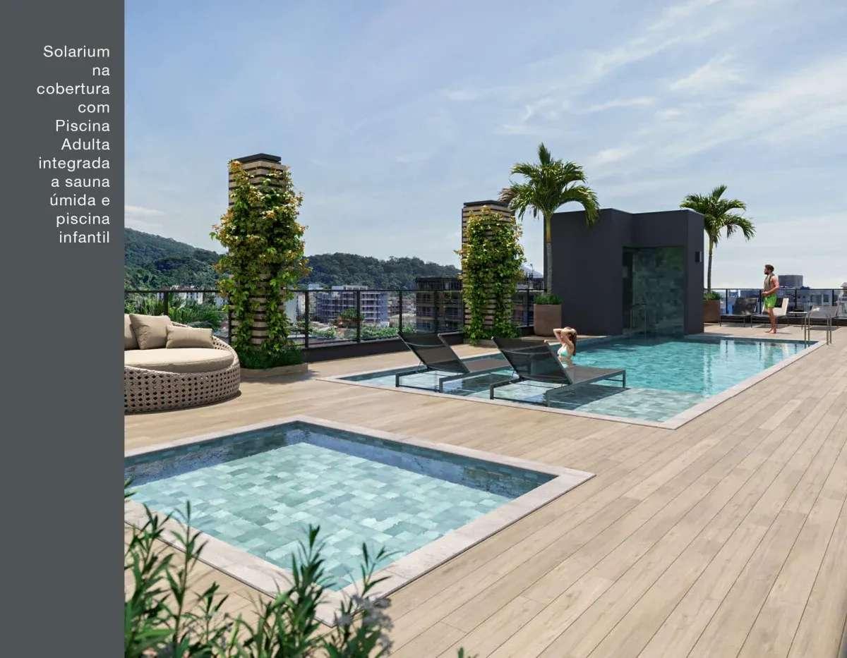 Apartamento à venda, no Alpha Living,  em Ubatuba, Toninhas, com 2 quartos, 39/41m² - Grupo Sena Consultoria Imobiliária