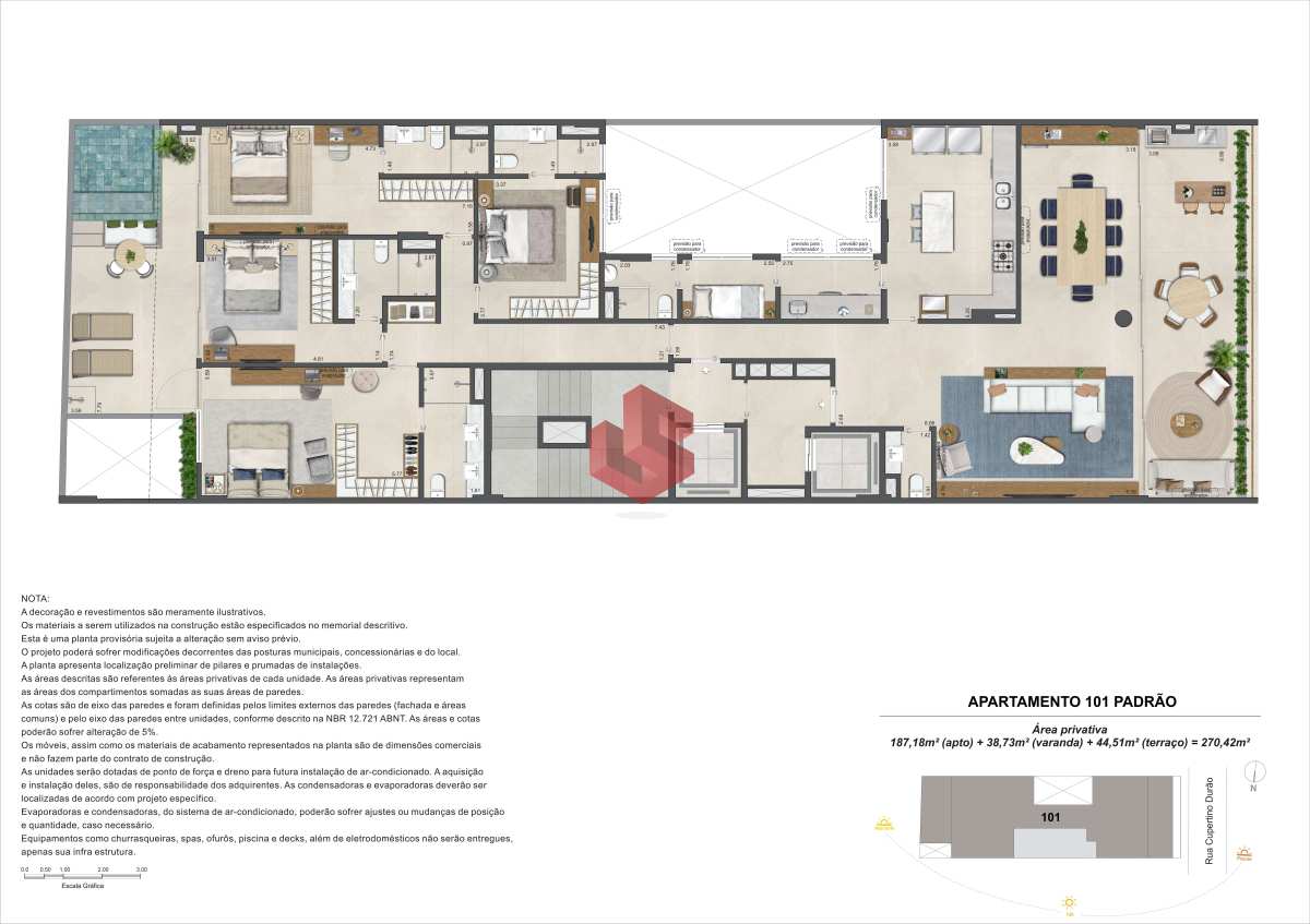 Apartamento de luxo à venda com 4 quartos, 187,18m² - Leblon,Rio de Janeiro