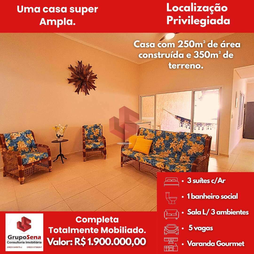 Casa à venda com 3 suítes e área gourmet na Praia do Perequê-Açú em Ubatuba - Grupo Sena Consultoria Imobiliária